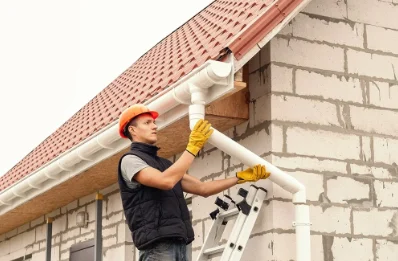 Pose et remplacement de gouttières à Houdetot